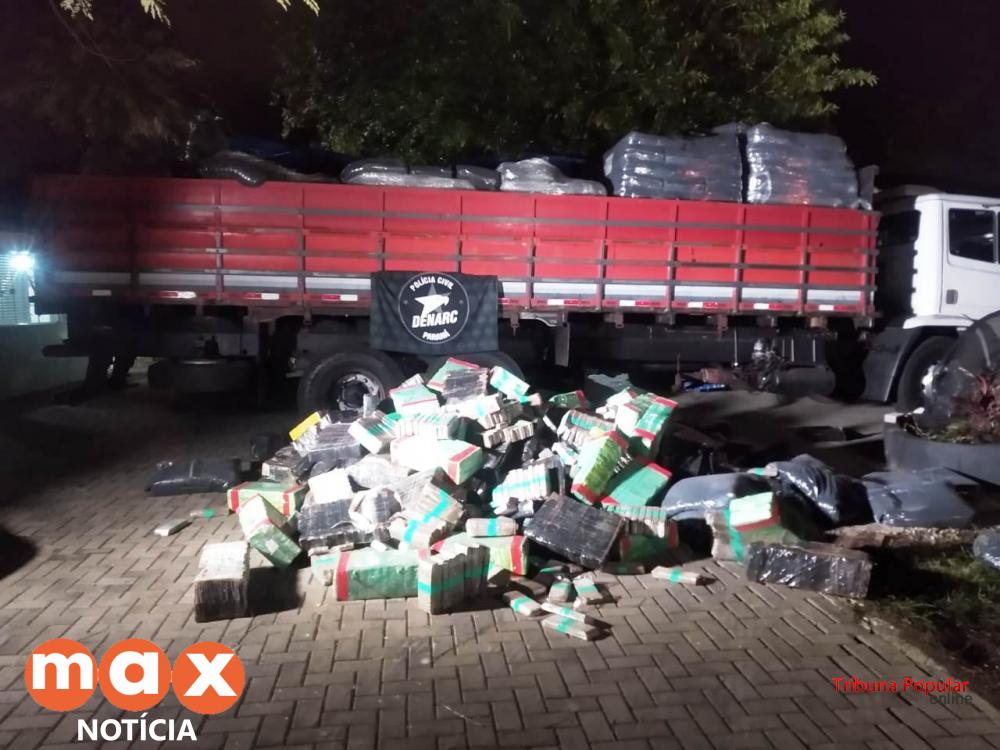 DENARC prende caminhoneiro com 1.320 Kg de maconha e 10 kg de haxixe
