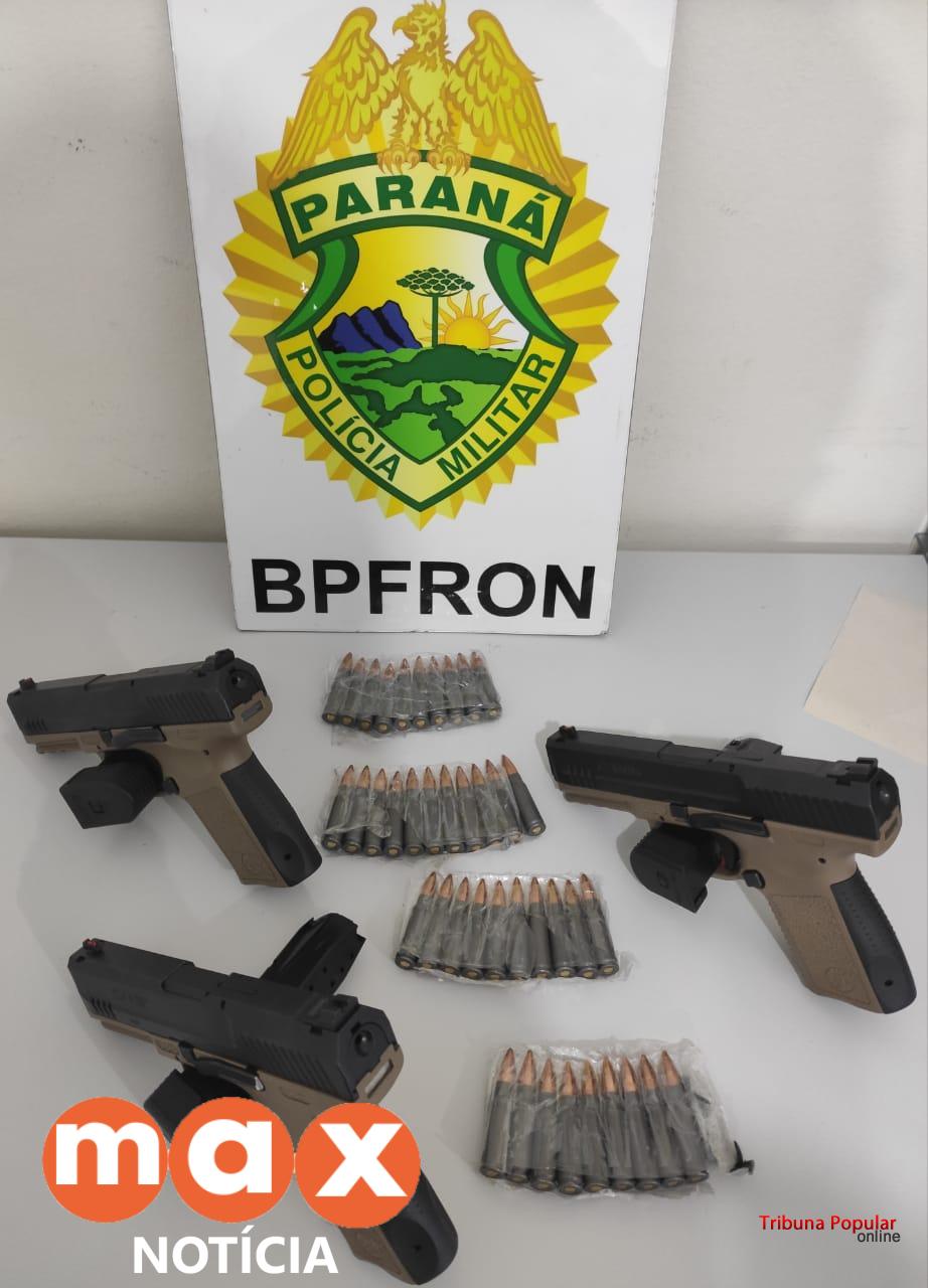 BPFRON apreende armas e munições em São Miguel do Iguaçu