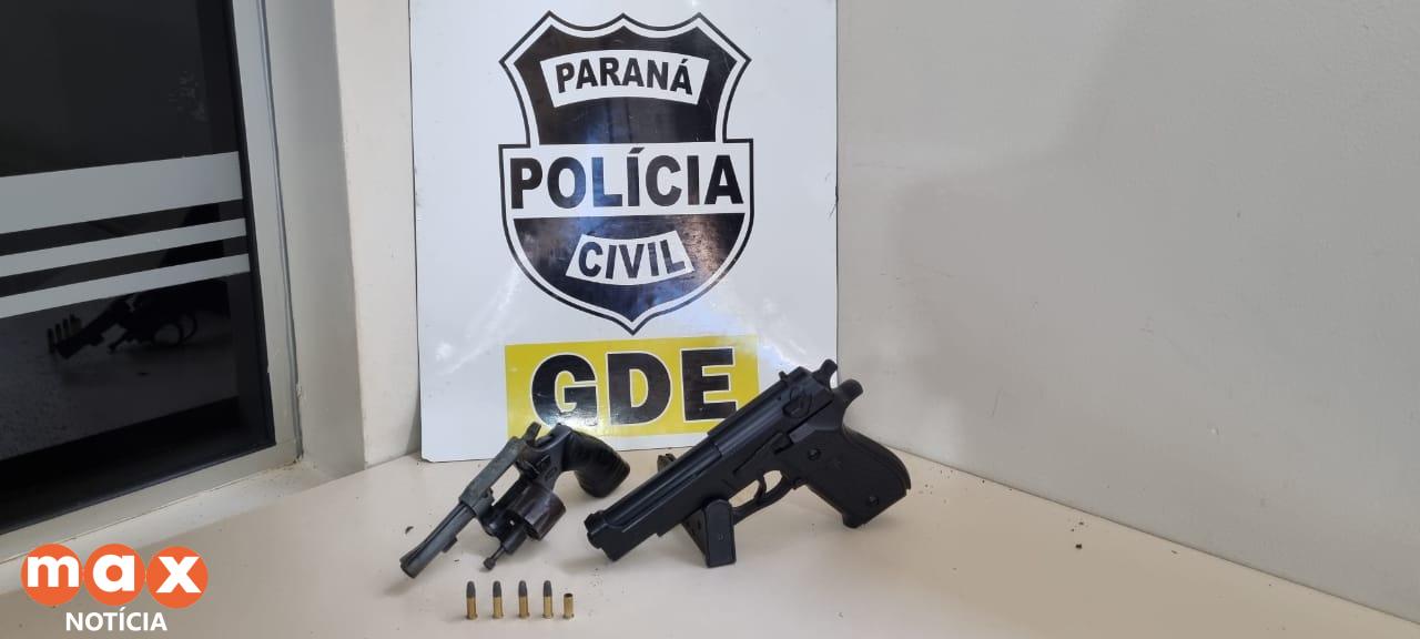 Polícia Civil prende suspeitos em flagrante pelo crime de porte ilegal de arma de fogo