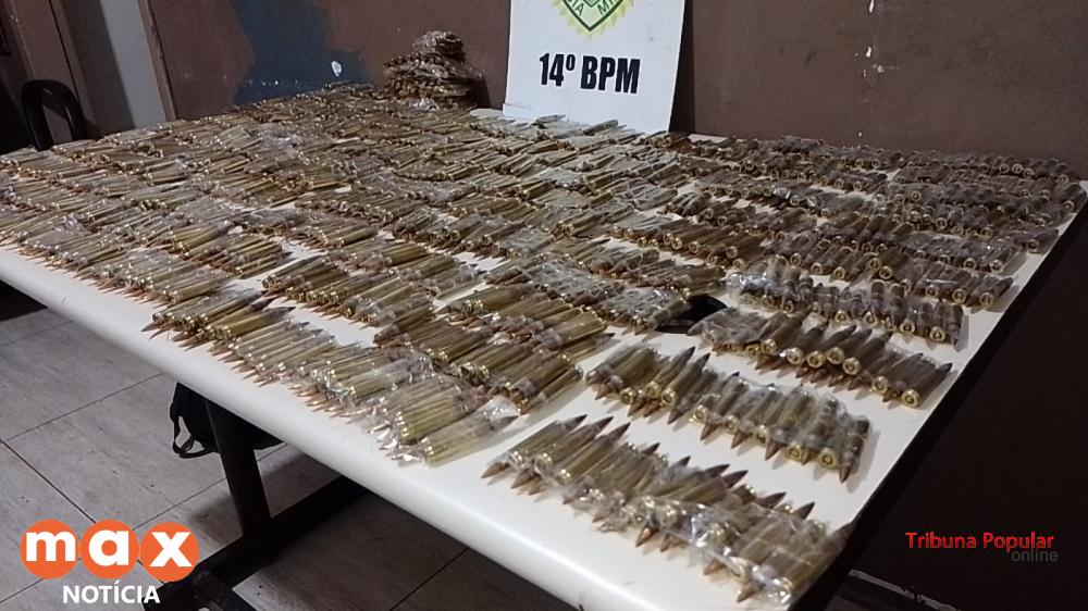 CHOQUE apreende jovem com 80 caixas de munições para fuzil no Porto Meira