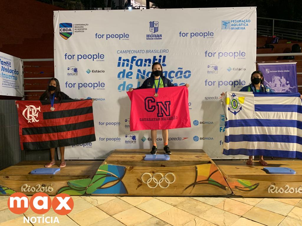 Natação de Foz leva três medalhas no primeiro dia do Campeonato Brasileiro Infantil de Inverno