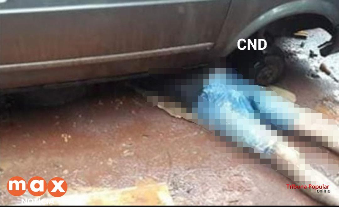 Homem morre prensado pelo próprio veículo