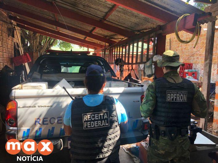 Receita Federal, BPFron e Exército Brasileiro estouram depósito clandestino de mercadorias
