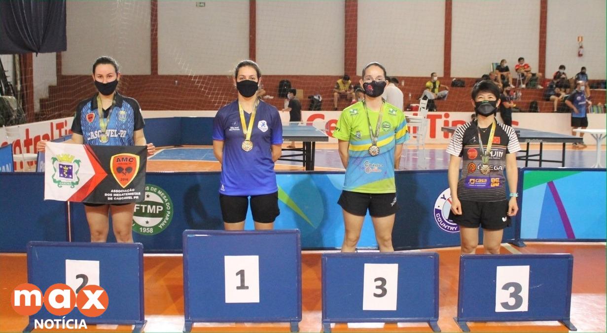 Mesatenistas de Foz conquistam bons resultados no Campeonato Paranaense da modalidade