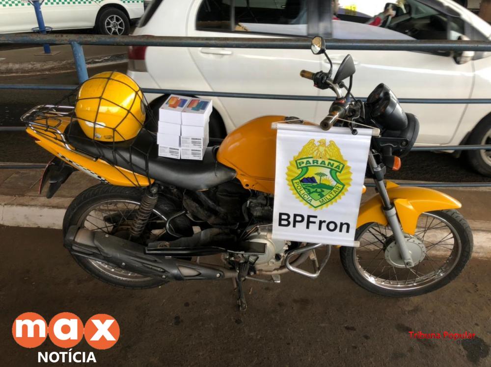 BPFRON apreende celulares em fundo falso de motocicleta na Ponte da Amizade