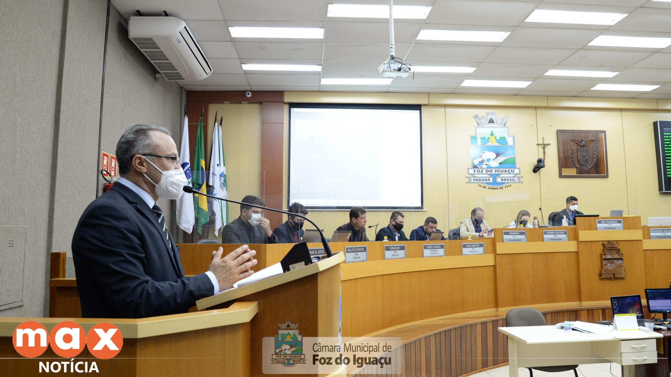 Câmara de Foz aprova prorrogação de pedido de isenção de IPTU de 2021