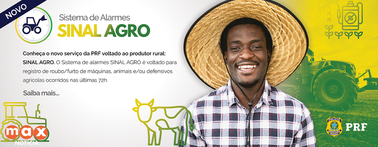 PRF lança Sinal Agro para registrar roubo e furto de animais e máquinas agrícolas