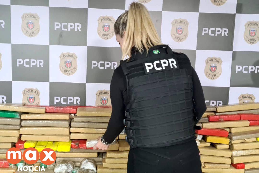 PCPR apreende quase 1,5 tonelada de maconha no Centro de Curitiba