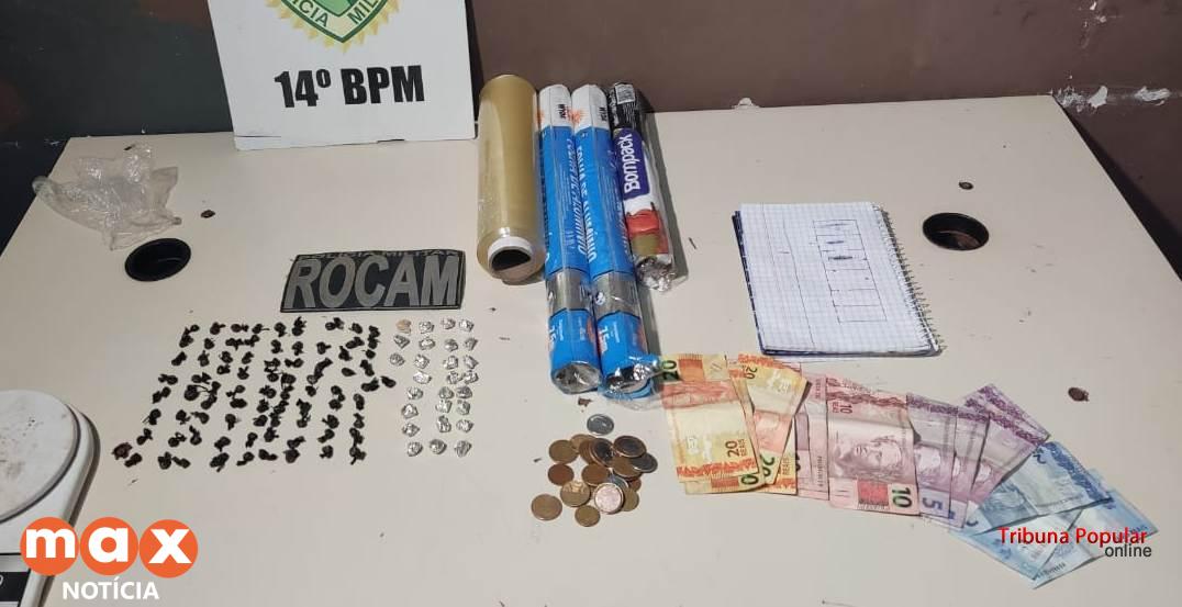 ROCAM prende idoso que vendia drogas no Bairro Campos do Iguaçu