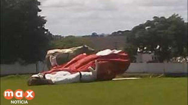 Temporal derruba Cristo pela segunda vez em Corbélia