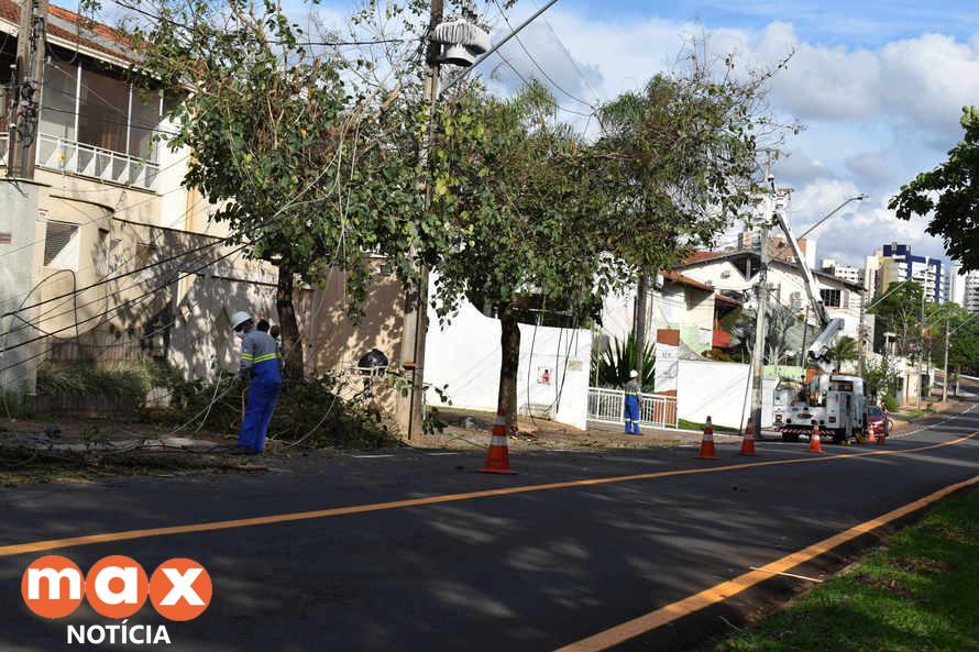 Temporal do fim de semana foi o mais grave enfrentado pela Copel no Interior