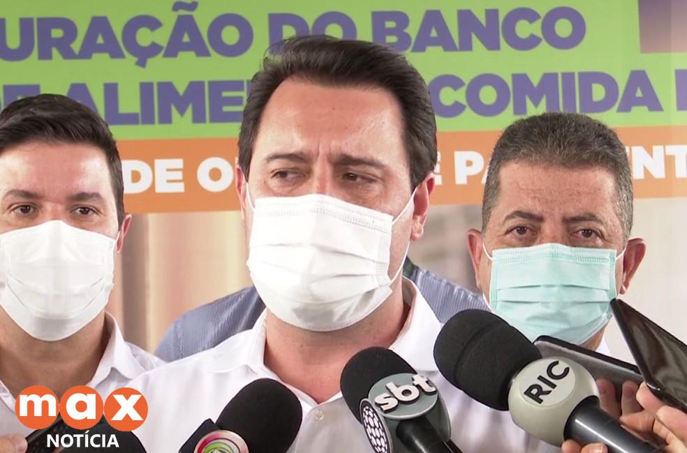 ‘Paraná considera retirar obrigatoriedade de máscaras caso atinja 80% da vacinação de adolescentes’, diz Ratinho Junior