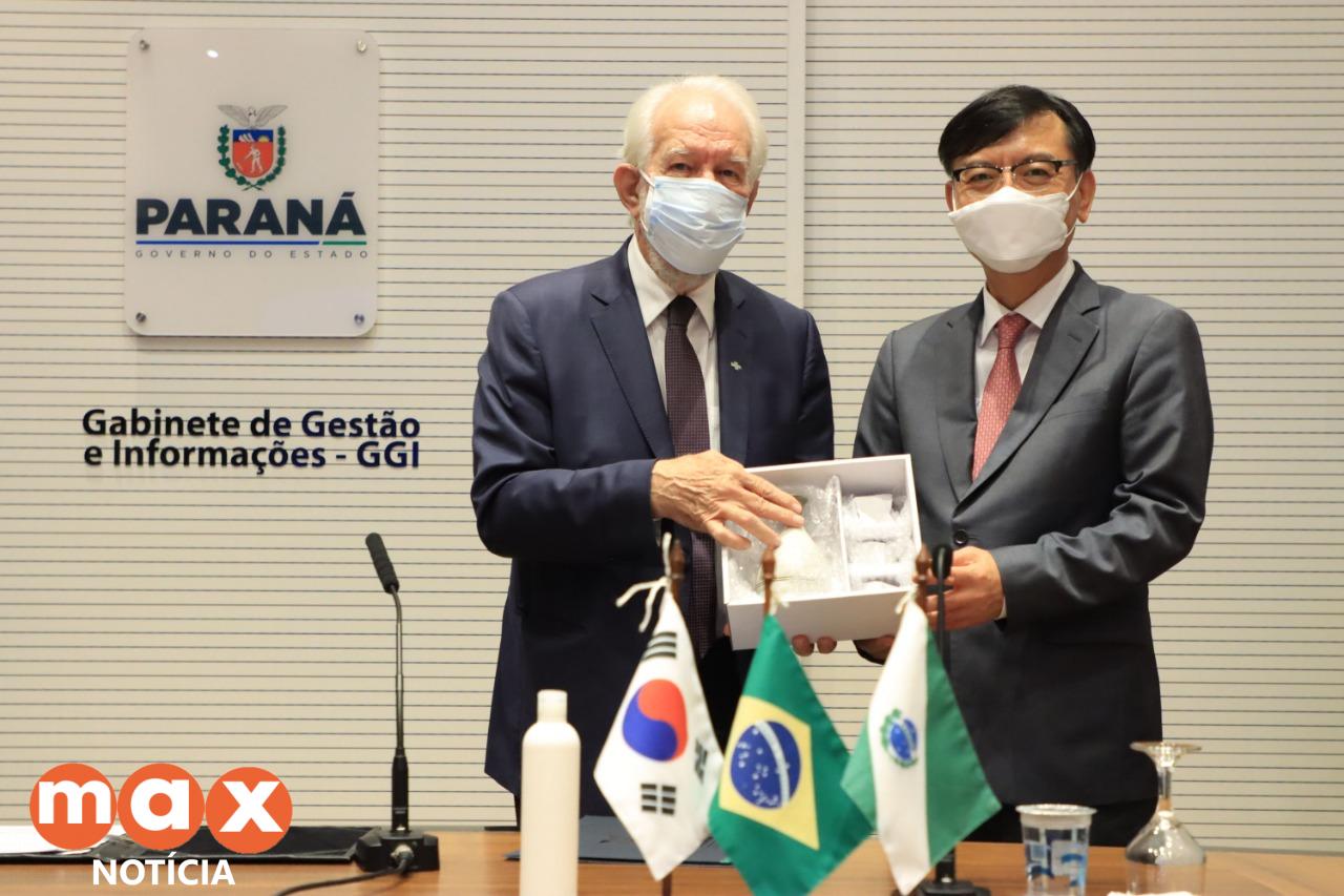 Paraná e Coreia do Sul estreitam laços com visita de embaixador ao Paraná