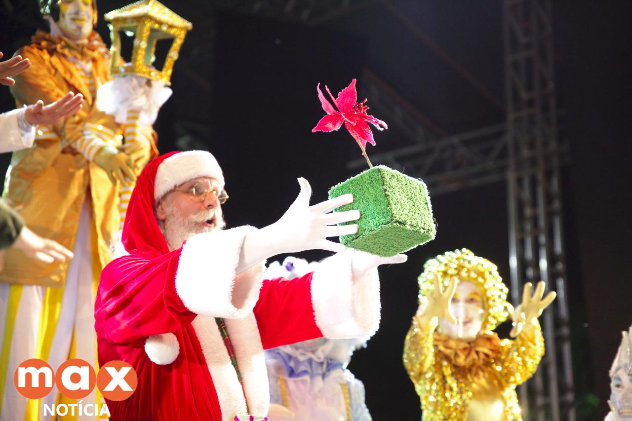 Atrações do Natal de Águas e Luzes seguem abertas ao público no Centro e Gramadão