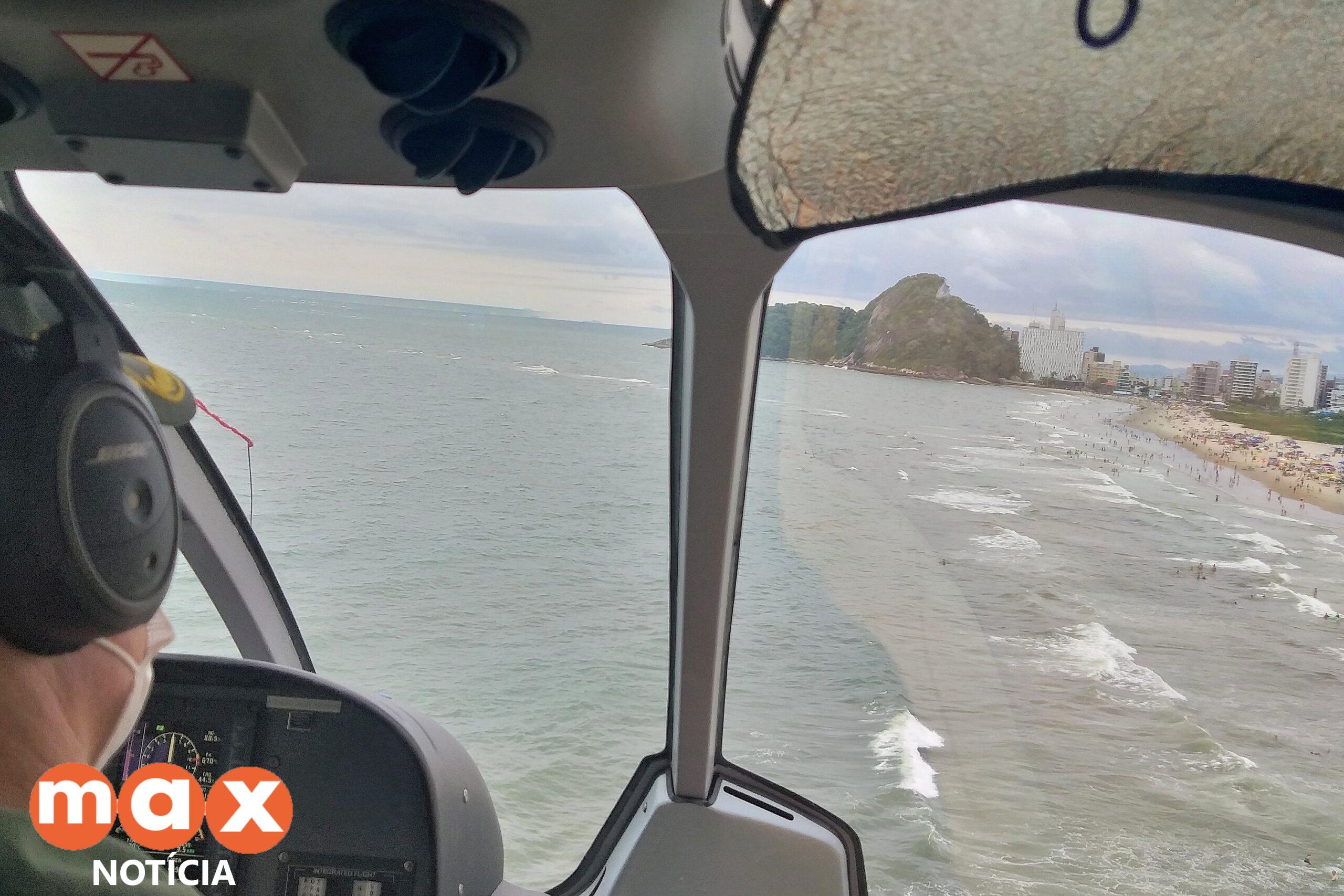 O que fazer quando um helicóptero pousa na praia? BPMOA orienta veranistas