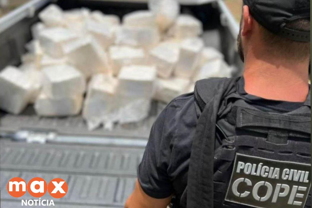 PCPR apreende 240 quilos de cocaína e prende cinco pessoas em Curitiba e RMC
