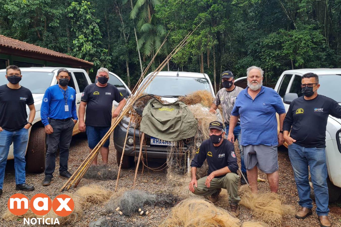 Força-tarefa do IAT percorre 16 municípios para combater crimes contra a piracema
