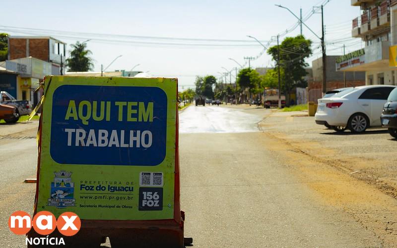 Obras de recapeamento asfáltico na Avenida Morenitas já estão com 40% de execução
