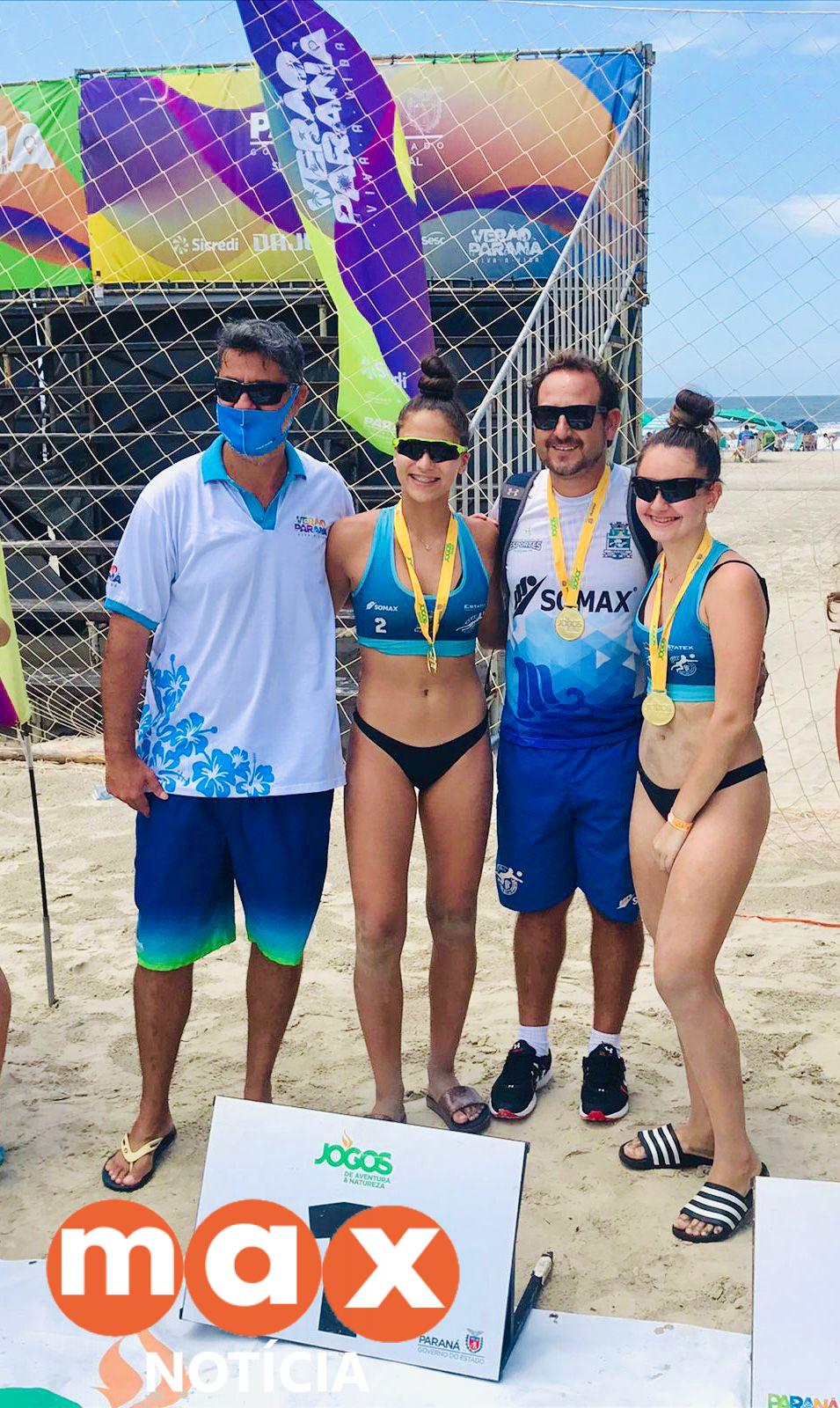 Atletas do vôlei de praia de Foz são campeãs da série prata paranaense