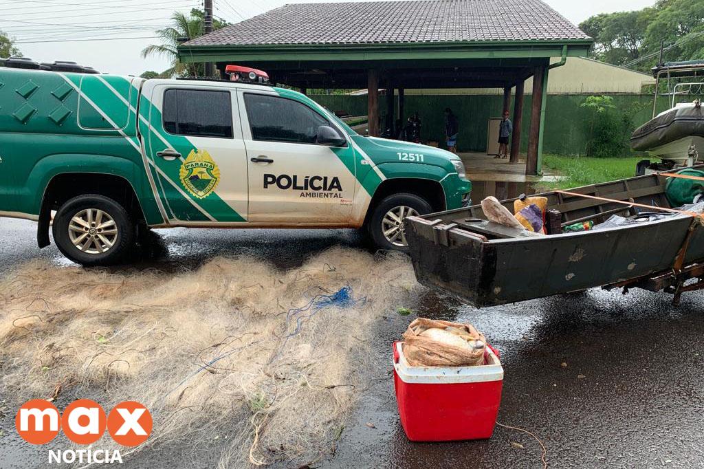 Seis pessoas são presas por pesca ilegal no Lago de Itaipu