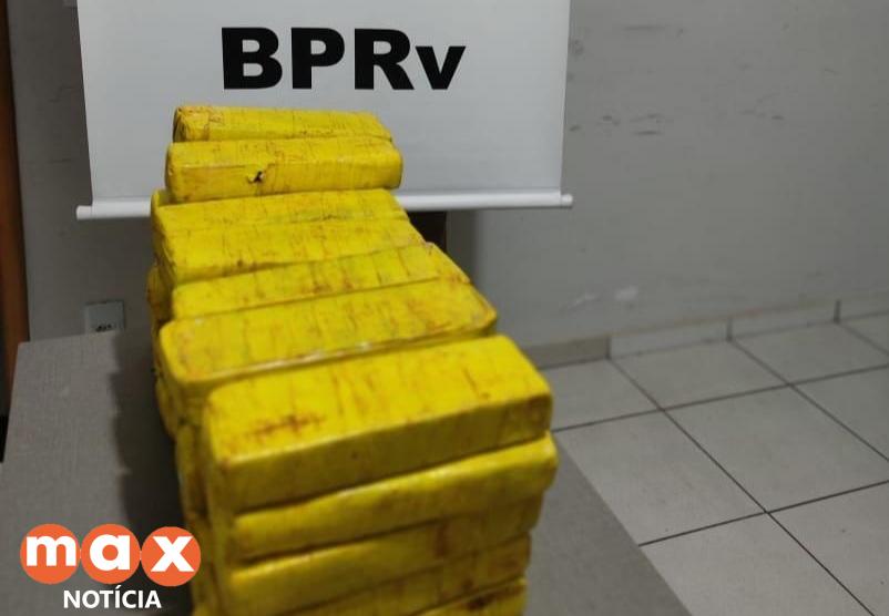 Polícia Rodoviária apreende 37 quilos de maconha ao abordar ônibus de viagem em Sertanópolis