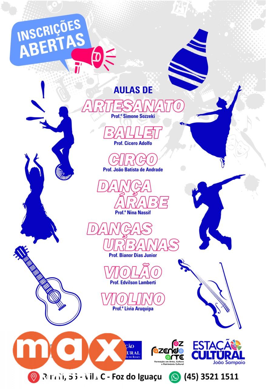 Estação Cultural da Vila C está com inscrições abertas para sete oficinas culturais