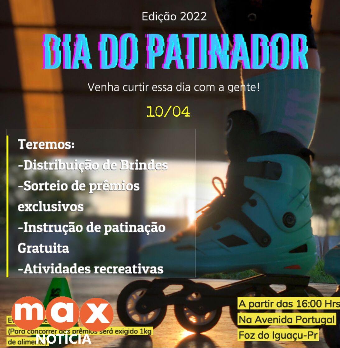 Dia do Patinador terá comemoração na Avenida Portugal