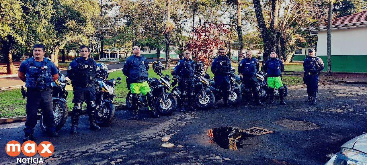 Guarda Municipal realiza escolta dos blindados do exército