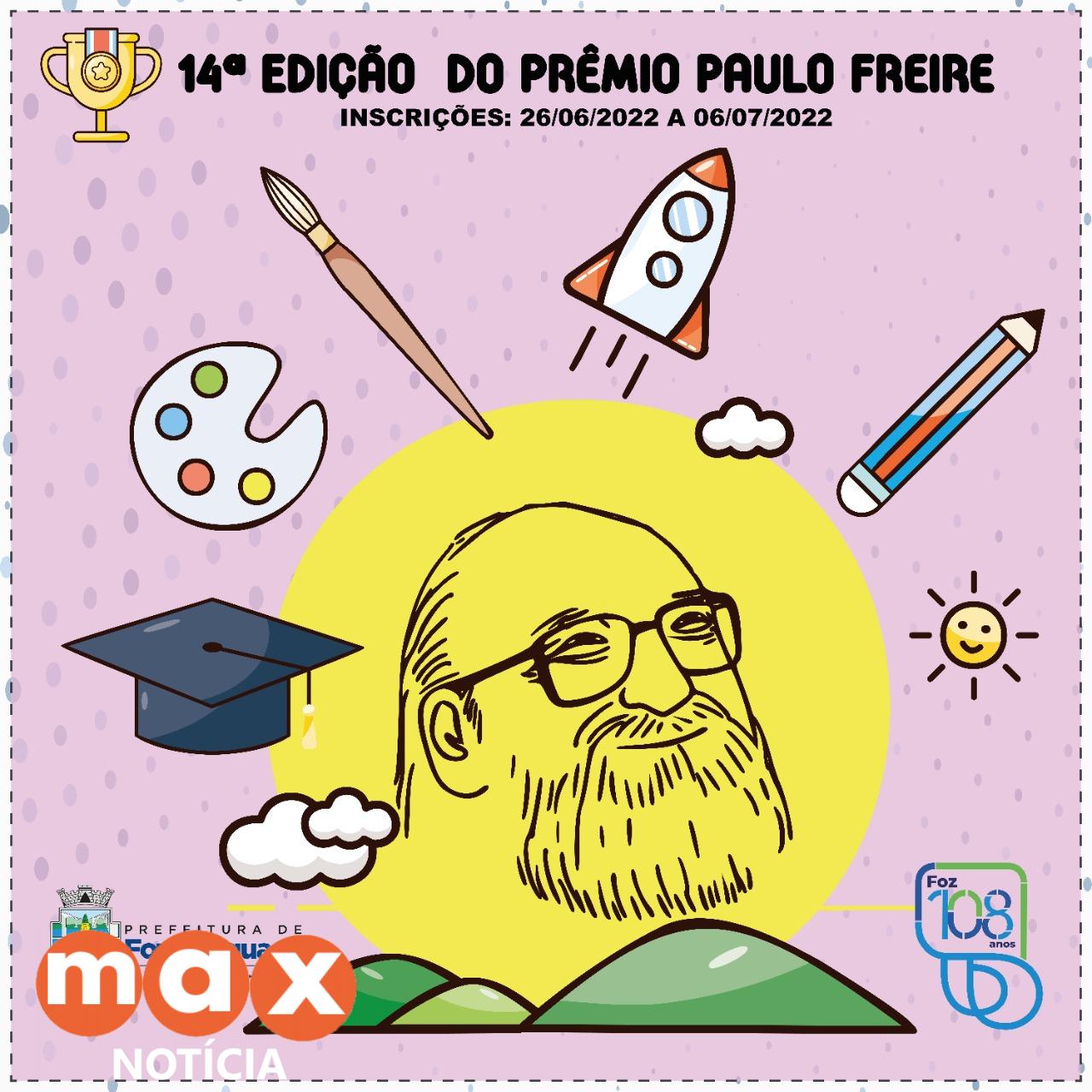 Abertas inscrições para o Prêmio Paulo Freire