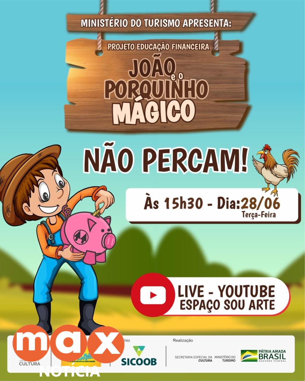 Espetáculo on-line aborda educação financeira com alunos da rede municipal