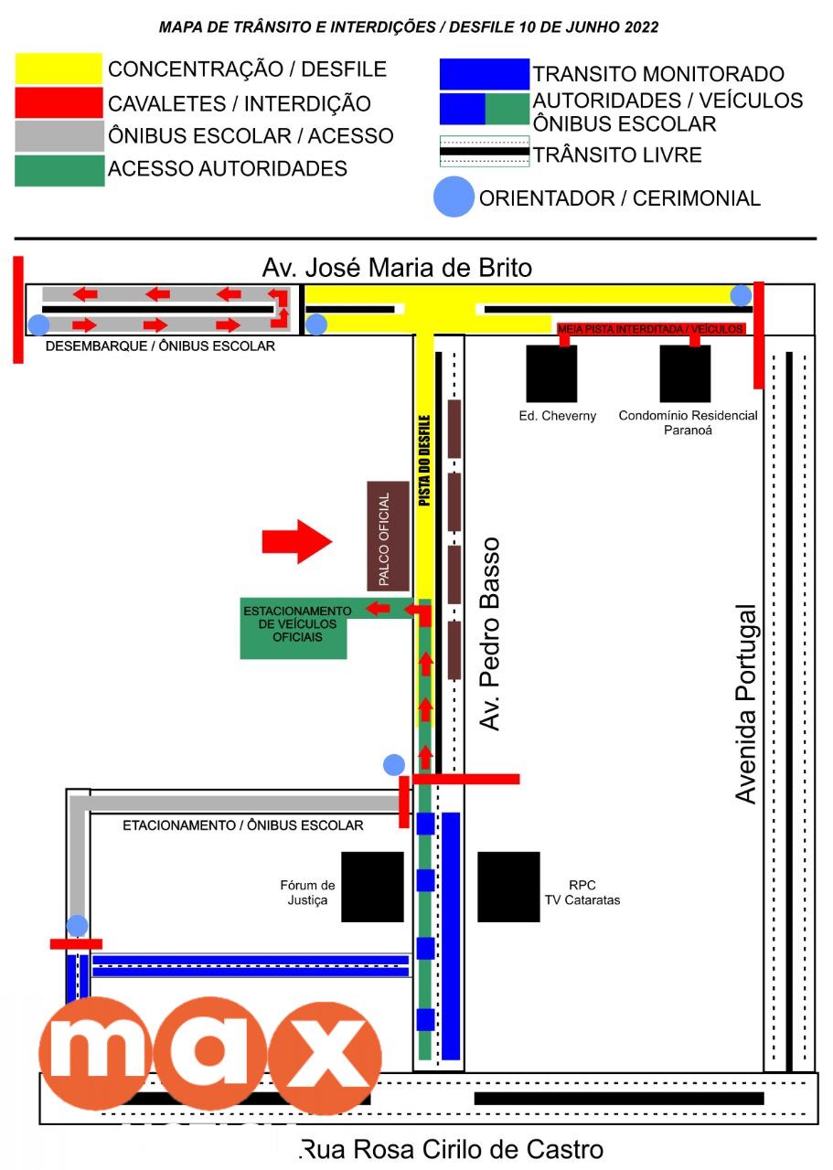 Montagem da estrutura para o desfile de aniversário de Foz começa na terça-feira (07)