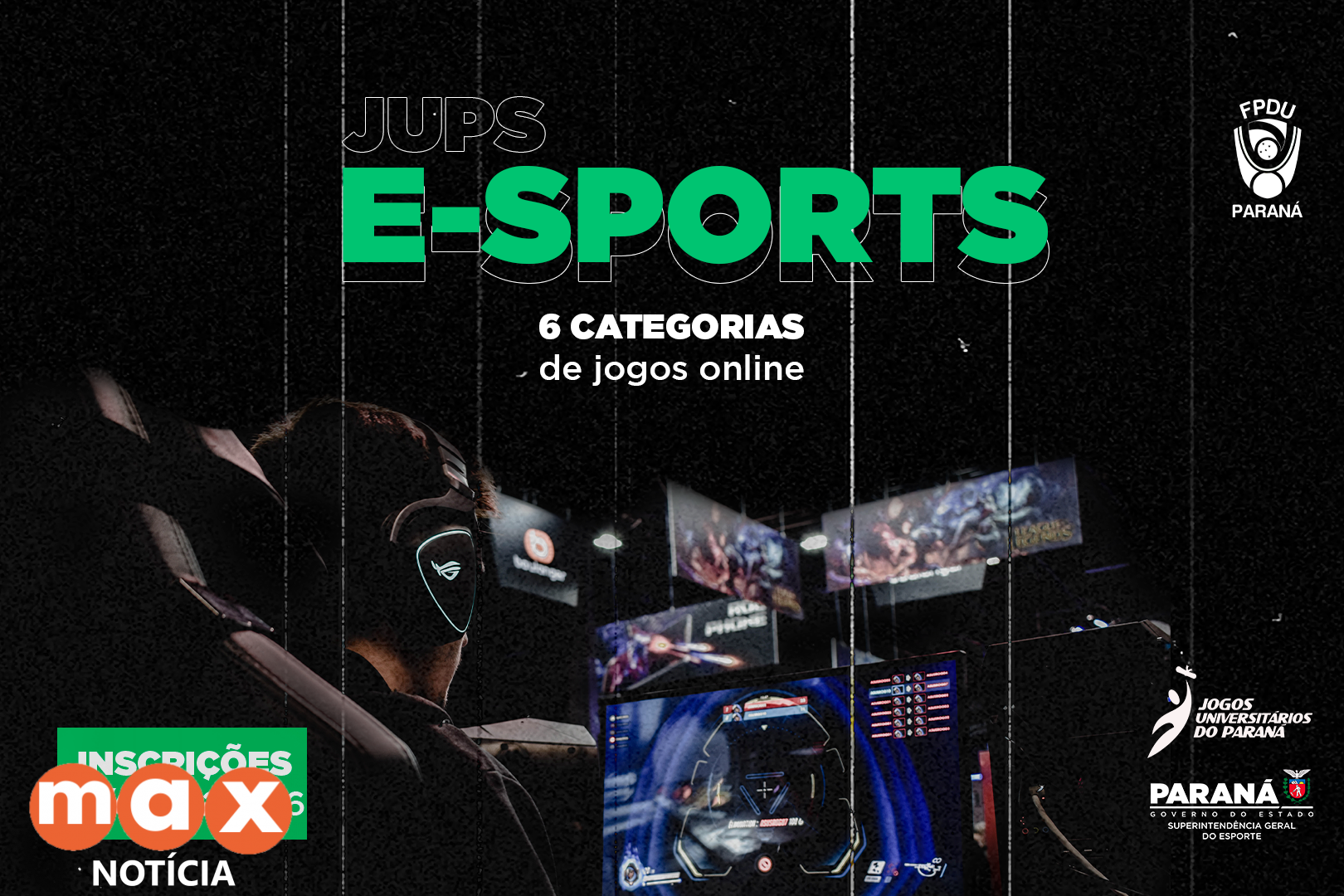 Jogos Universitários do Paraná abrem inscrições para e-Sports