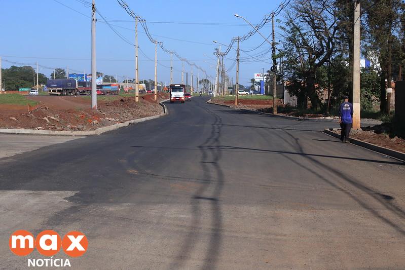 Obras na Avenida Olímpio Rafagnin estão na última etapa