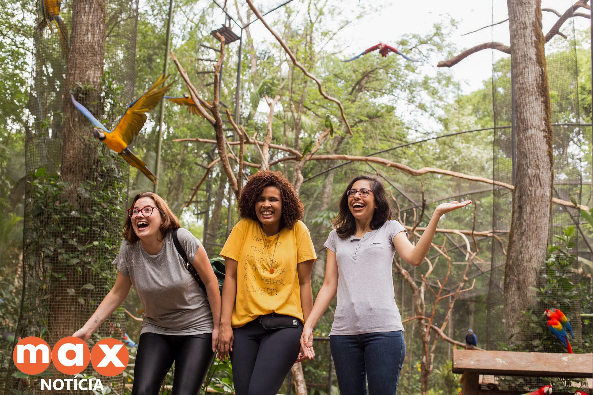 Parque das Aves abre todos os dias nas férias de julho