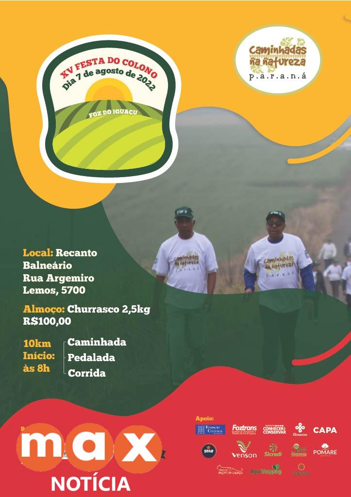 15ª Festa do Colono terá caminhada e venda de costelão, no dia 7 de agosto