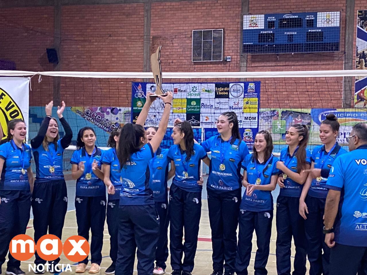 Time de Foz é campeão da 2ª etapa da Copa Lindeiros de Voleibol Feminino sub16