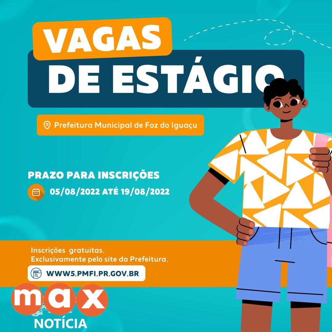 Inscrições para o processo seletivo de estágio da Prefeitura terminam na sexta-feira (19)