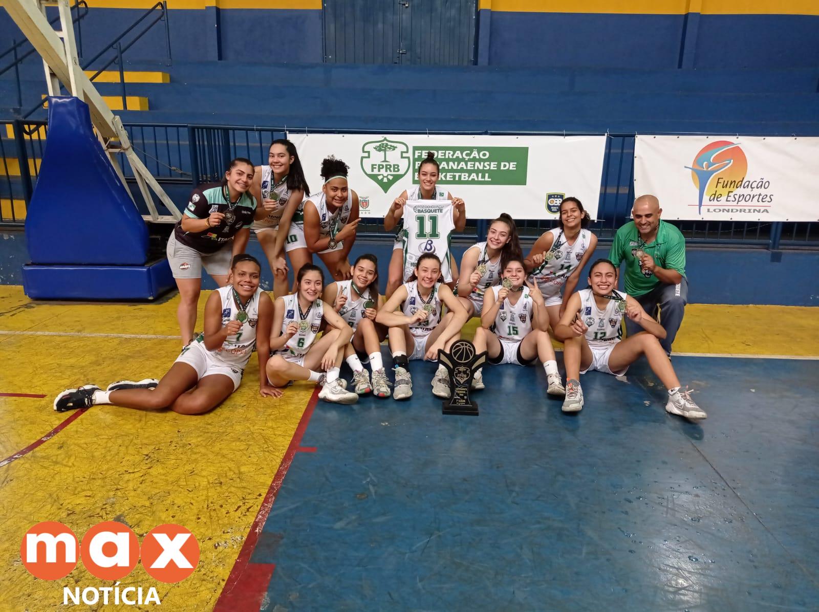 Foz Basquete feminino conquista o Campeonato Paranaense Sub19