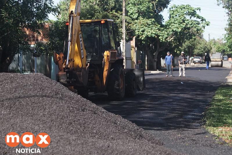 Em um mês, mais de 30 vias de Três Lagoas receberam pavimentação