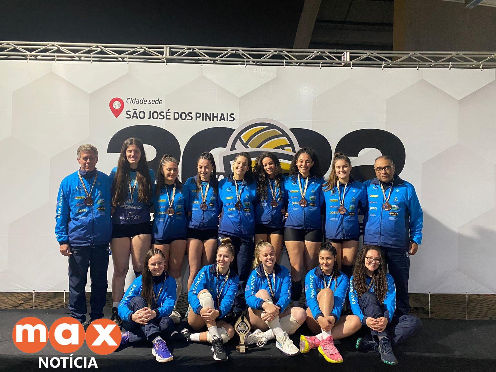 Equipe sub-18 de vôlei iguaçuense conquista o terceiro lugar da Taça Paraná de Voleibol