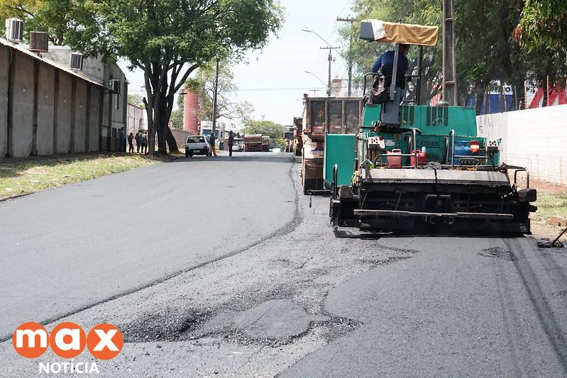 Obras de recape asfáltico chegam à Rua Di Cavalcanti, na Vila Portes