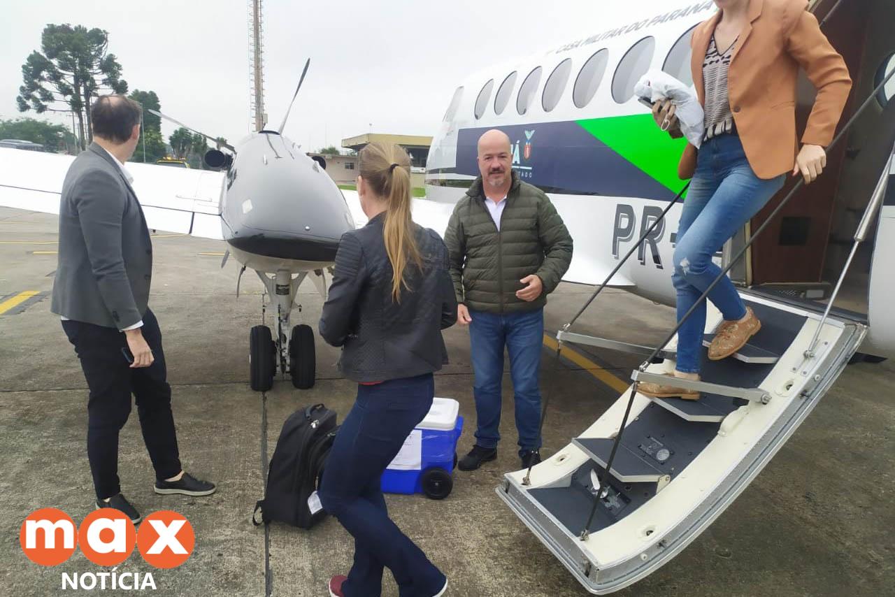 Aeronave do Estado transporta órgão de Santa Catarina e garante transplante no Paraná