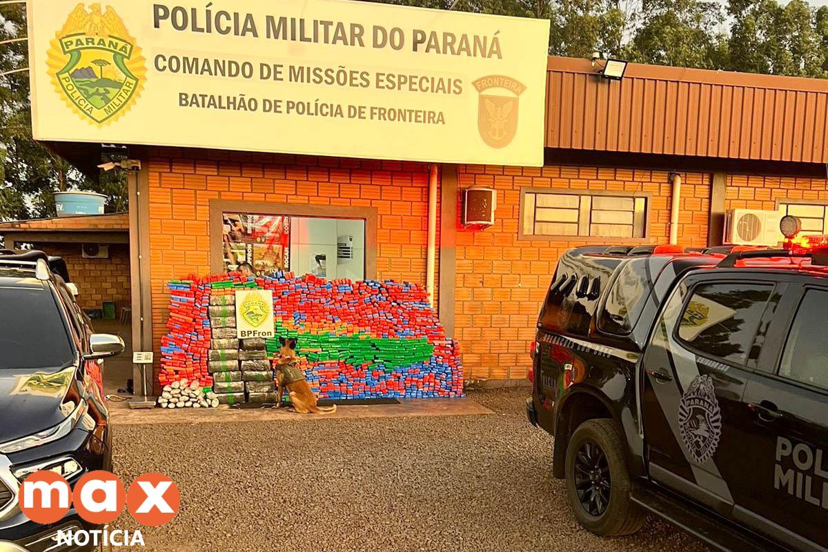 Polícia Militar apreende mais de uma tonelada de drogas no Oeste do Estado