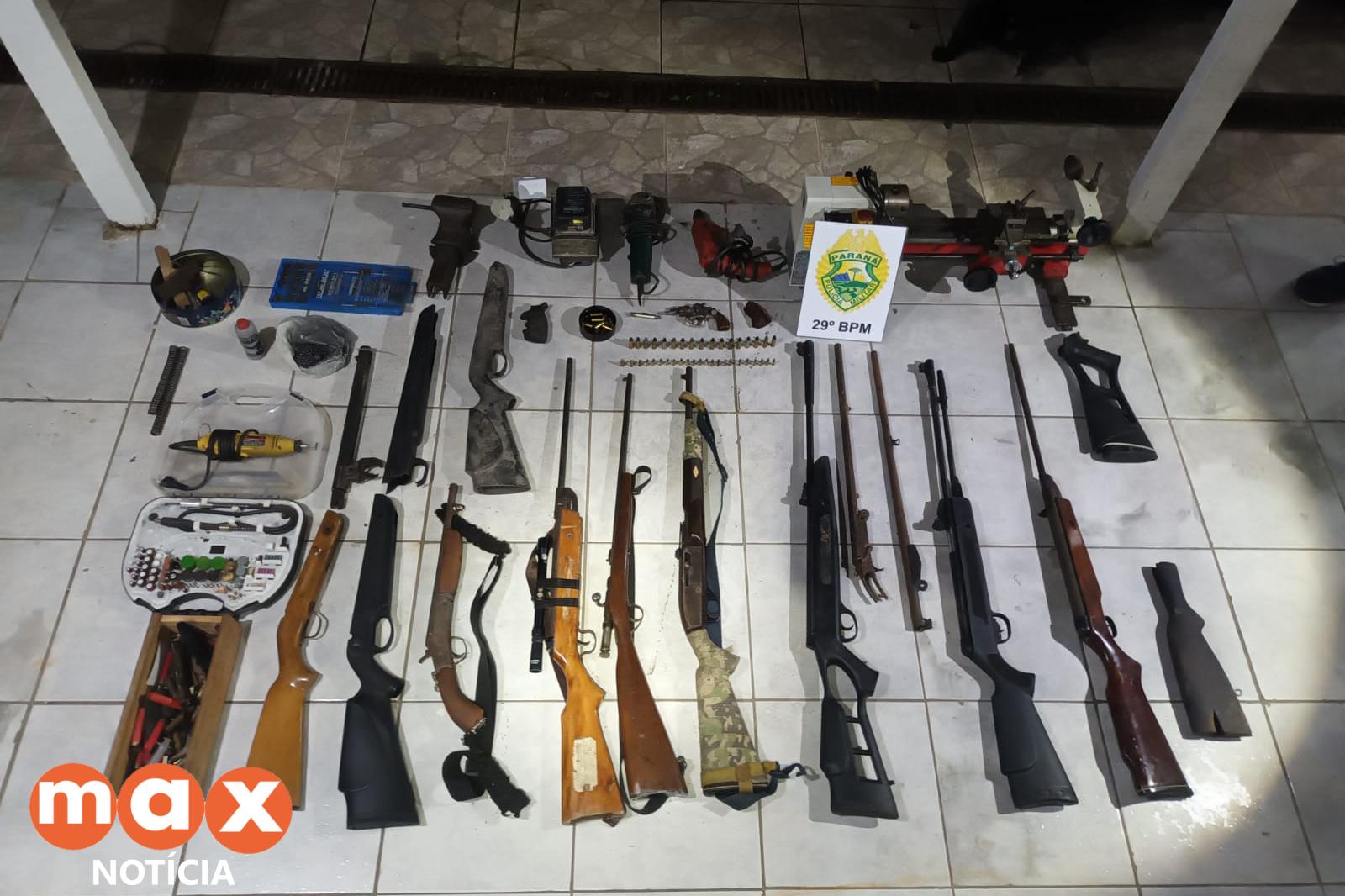 Polícia Militar prende mulher em “fábrica de armas” na Região Metropolitana de Curitiba