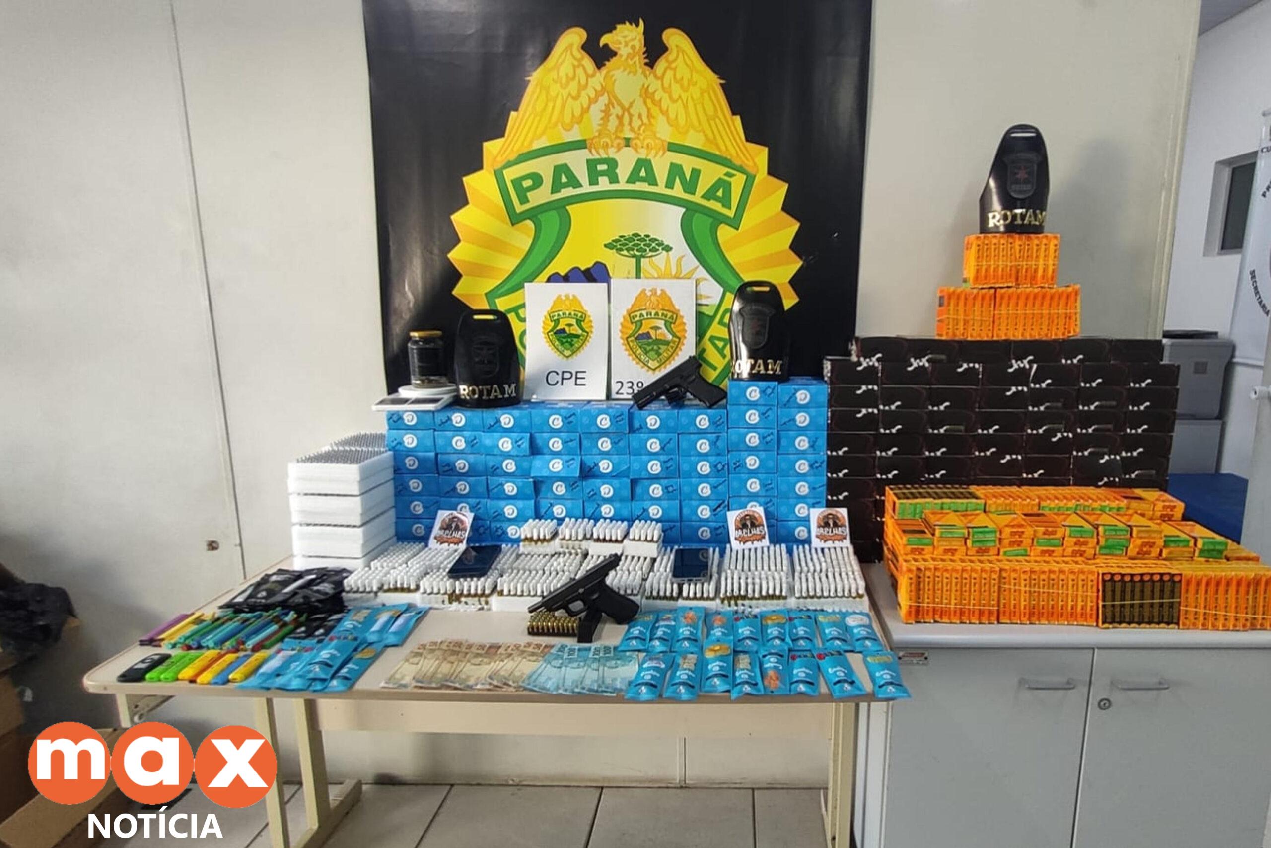 Polícia Militar apreende mais de dois mil produtos com maconha em Curitiba