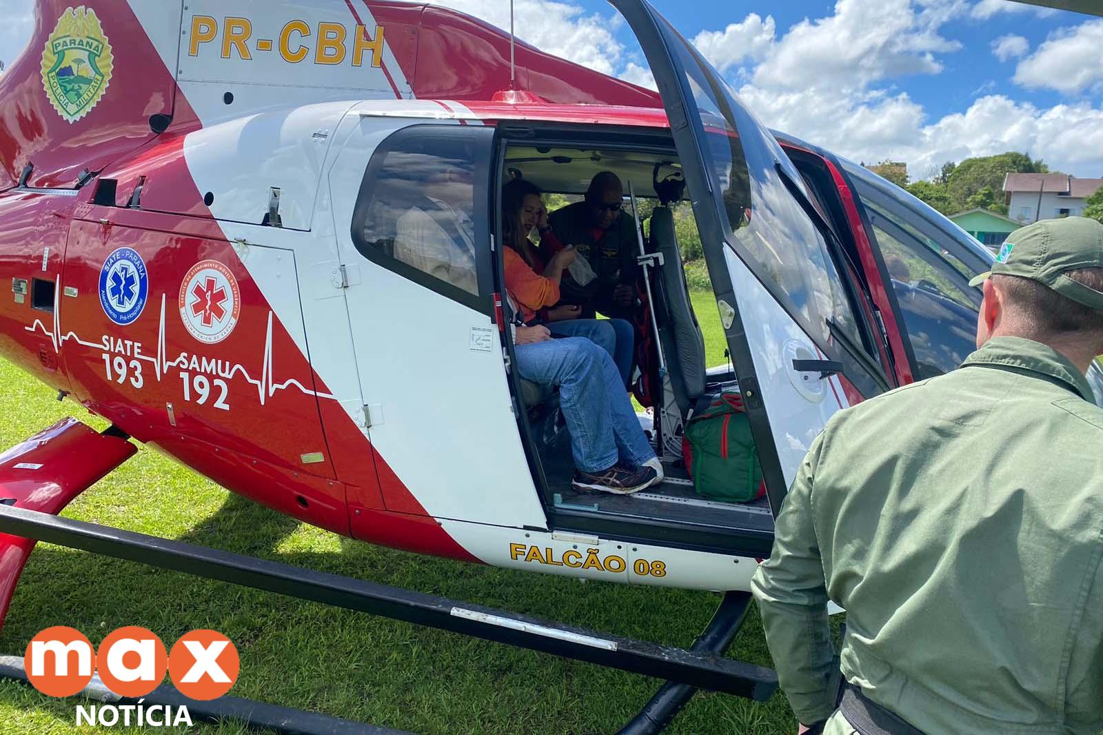 Paraná ajuda atendimentos em Santa Catarina com bombeiros e helicóptero