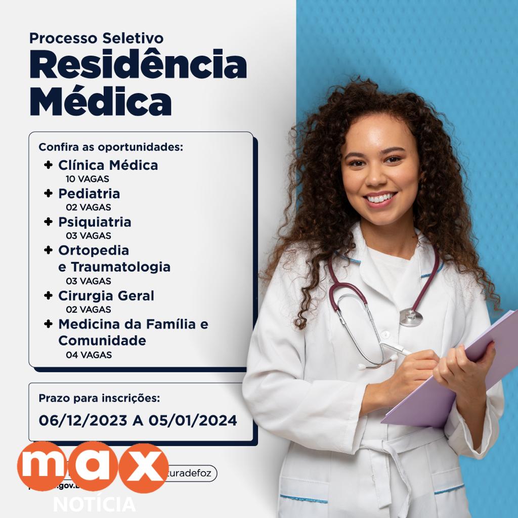 Saúde abre processo seletivo para o Programa de Residência Médica