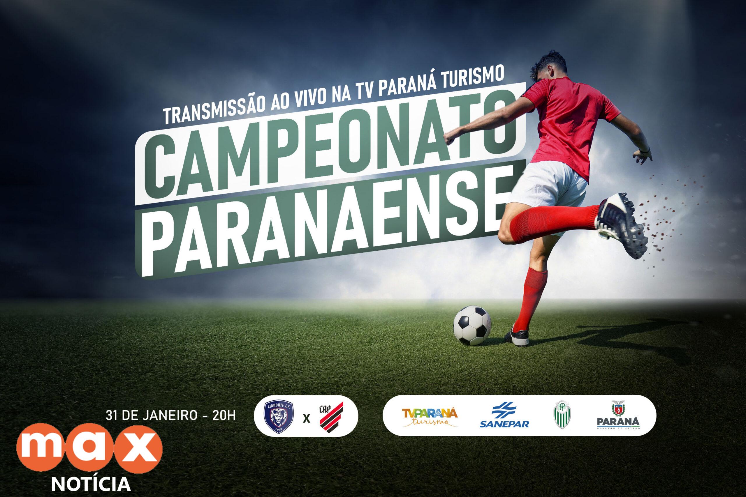 TV Paraná Turismo exibe Cianorte e Athletico na quarta; rodada 7 terá nova transmissão