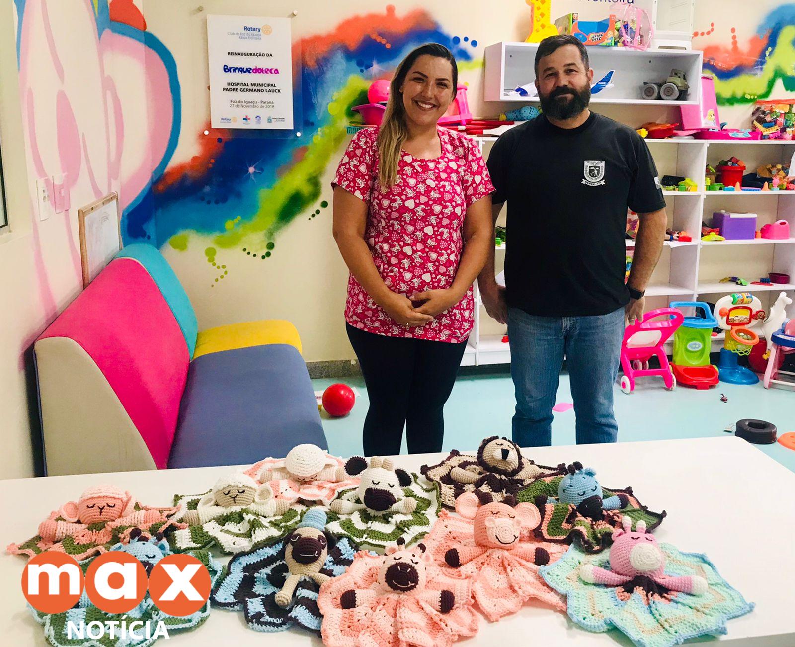 Projeto “Amigurumi” da Penitenciária III leva carinho em forma de naninhas ao Hospital Municipal