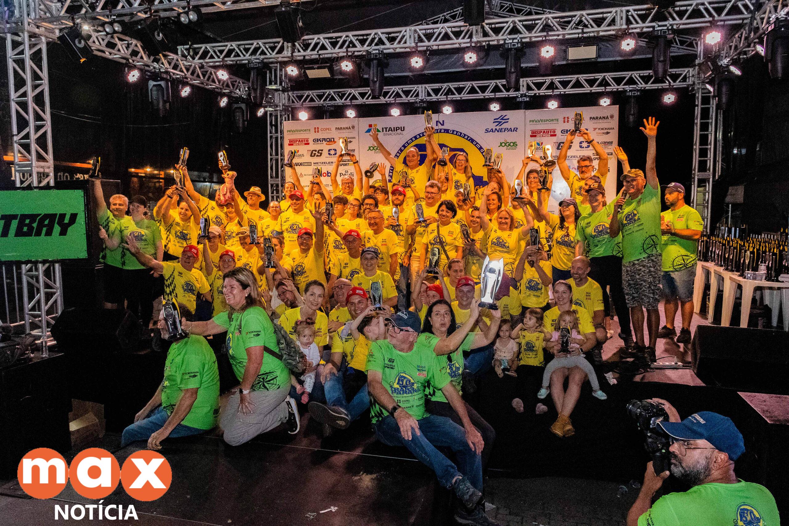 Após sete etapas de Guaíra a Guaratuba, conheça os campeões do Rally Transparaná